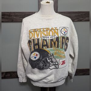 Vintage 90's starter Pittsburgh Steelers 1994 AFC champions crew neck